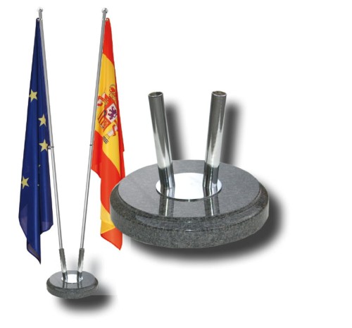 stojak flagowy 2 ramienny kamien ciemny